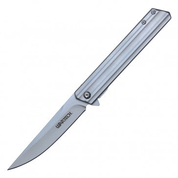 Wartech Silver Handle Silver Blade Pocket Knife