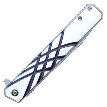 Wartech Slim Line Silver Handle Pocket Knife