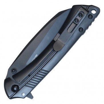 Wartech Black Blade on Black Handle Pocket Knife