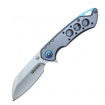 Wartech Perforated Handle - Blue Accents Pocket Knife