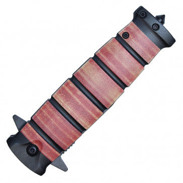 Wartech Leather Print Handle Pocket Knife