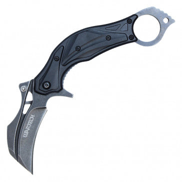 Wartech Karambit Orange Handle Pocket Knife