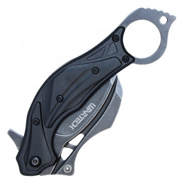 Wartech Karambit Orange Handle Pocket Knife