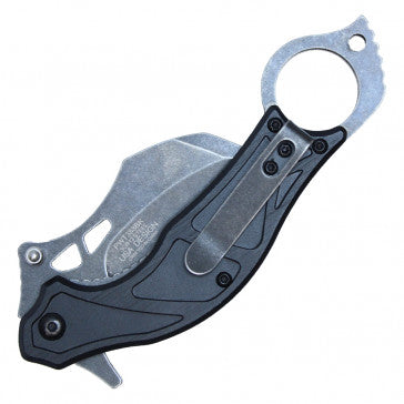 Wartech Karambit Orange Handle Pocket Knife
