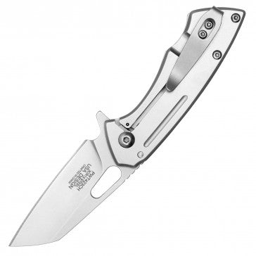 Wartech Shortie Silver on Silver Pocket Knife