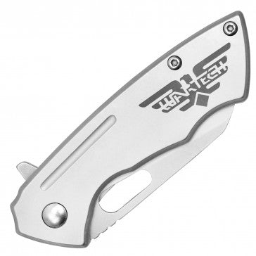 Wartech Shortie Silver on Silver Pocket Knife