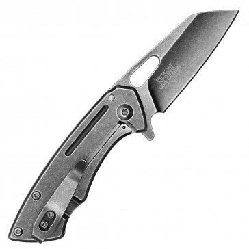 Wartech Stone Wash Blade and Handle Pocket Knife