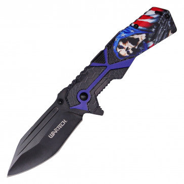 Wartech Blue Reaper Blade Pocket Knife