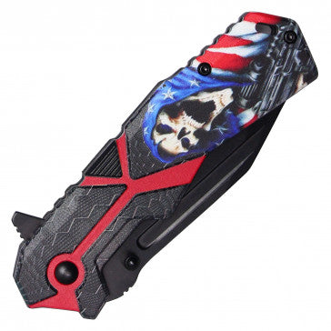 Wartech Red Reaper Blade Pocket Knife